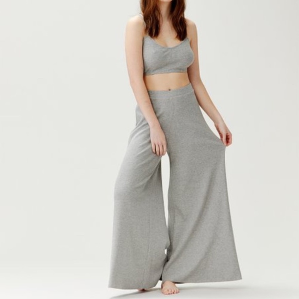 NWT FREE PEOPLE Oh Ribs Set in Grey